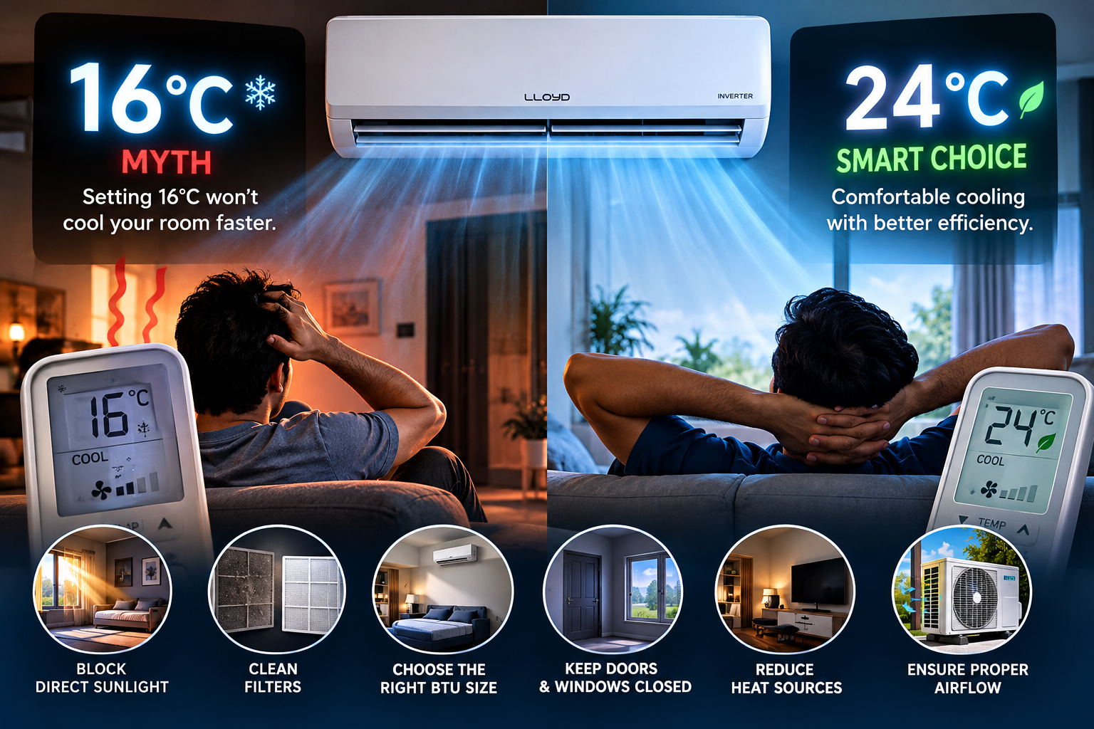 The AC Temperature Myth: Why Setting 16°C Won’t Cool Your Room Faster